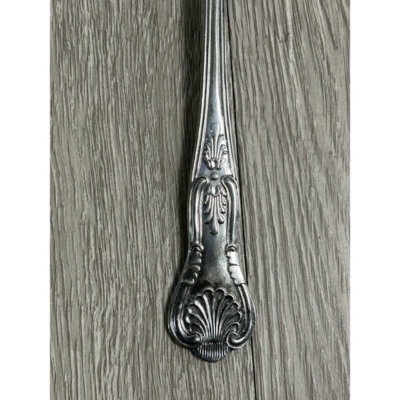 Vintage EPS A1 Sheffield England Serving Spoon w/ Embossed Fruit Design - Picture 3 of 7